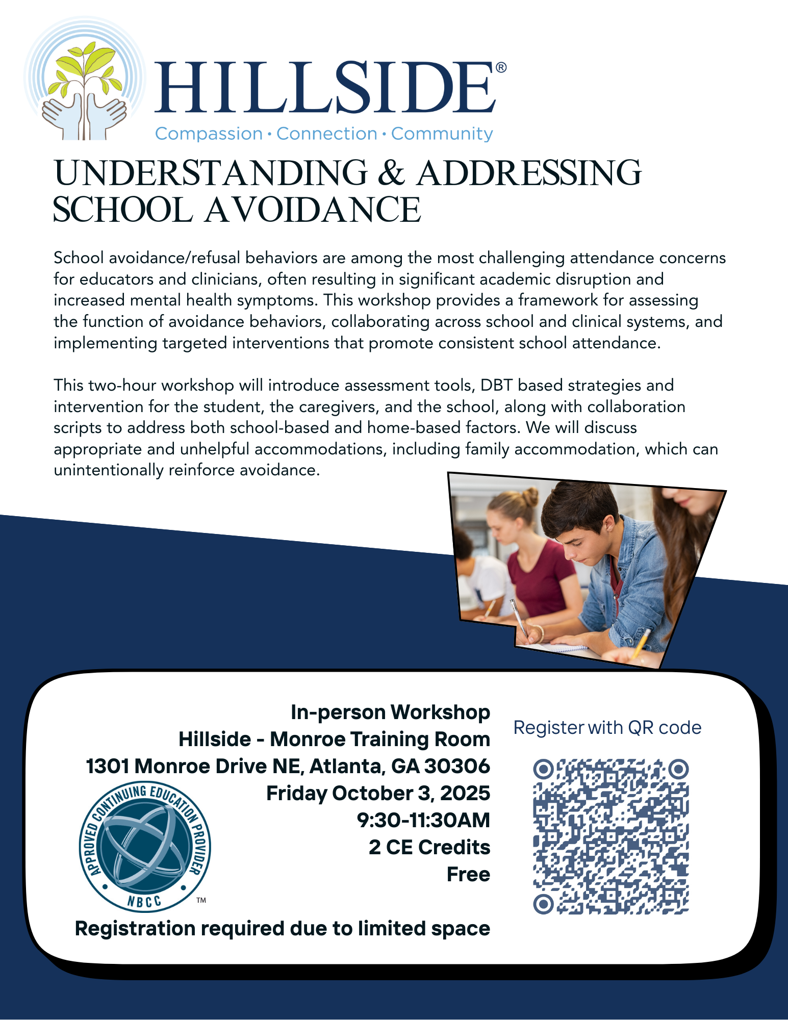 Flyer - Understanding and Addressing School Avoidance Workshop